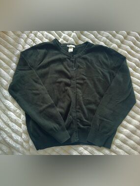 Women’s H&M Dark Hunter Green Button Up Cardigan Size Large